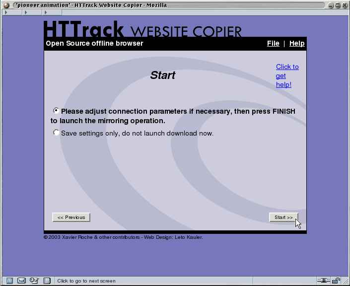 cara download website dengan httrack